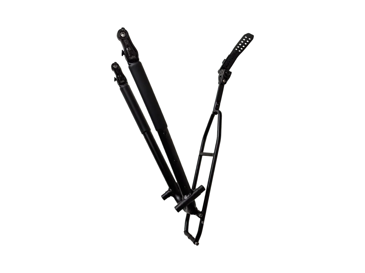 Tailfin Journey Pannier Rack als Teil eines Bikepacking Miet-Setups